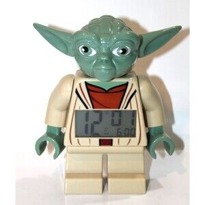 Star Wars Lego Yoda Jedi Master Digital Alarm Clock Minifigure Green Works 2015